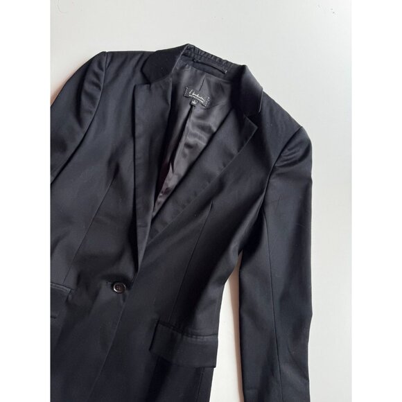 Aritzia T BABATON Black Wool Silk Cashmere Single Breasted Slim Blazer, Size 0 - Picture 5 of 15